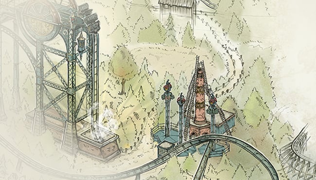 Impressie van de nieuwe familie-attractie naast Baron 1898 in de Efteling.